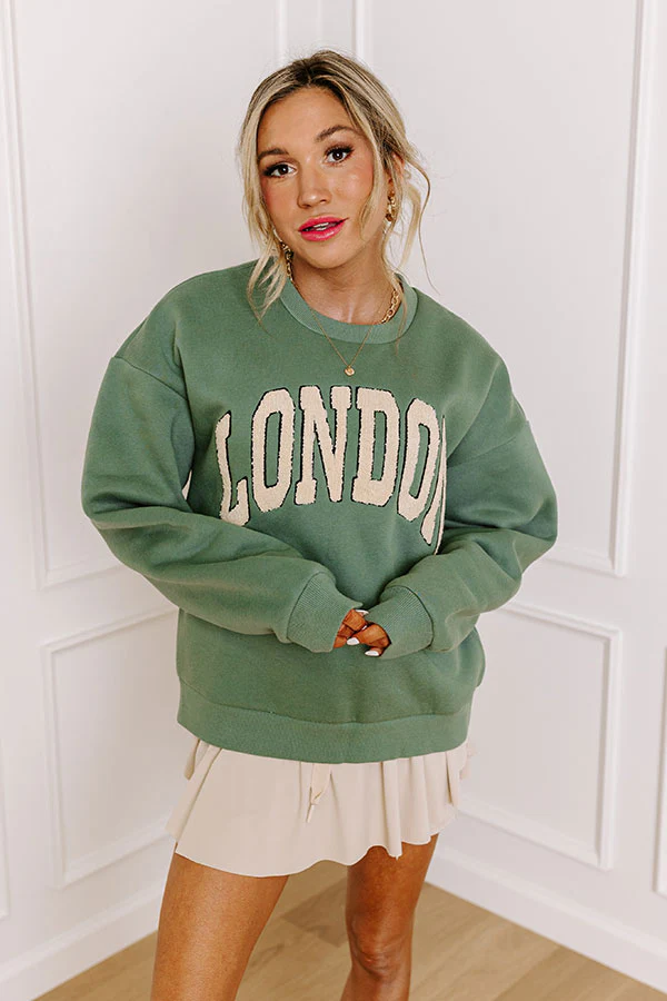 London Sherpa Embroidered Sweatshirt - Image 2
