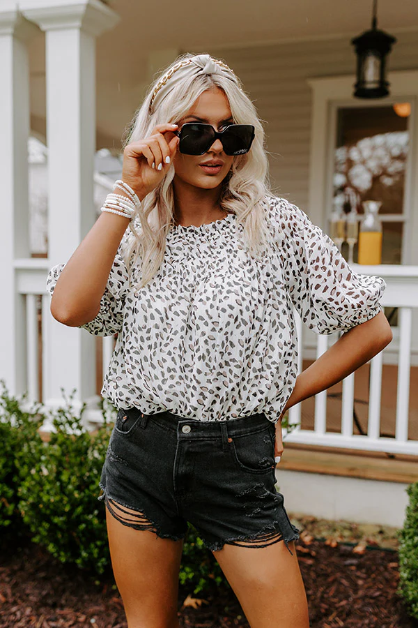 Made For Merriment Shift Top in White - Image 3