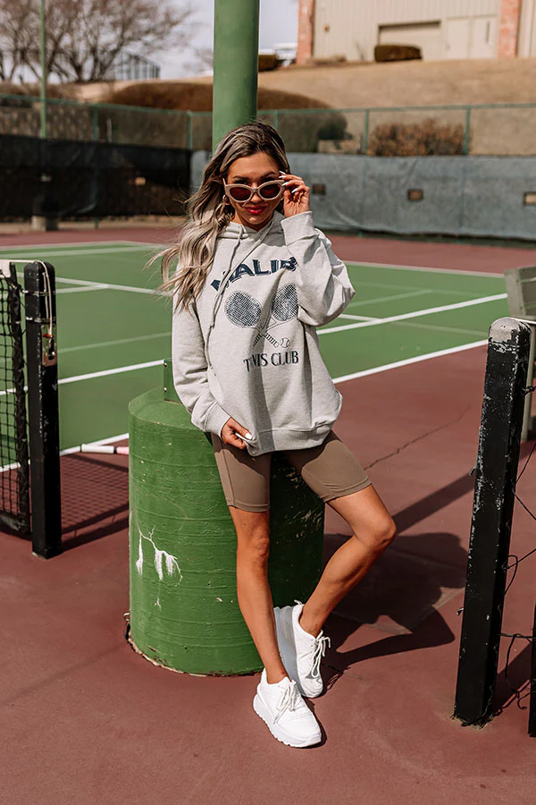 Malibu Tennis Club French Terry Graphic Hoodie Top - Image 2