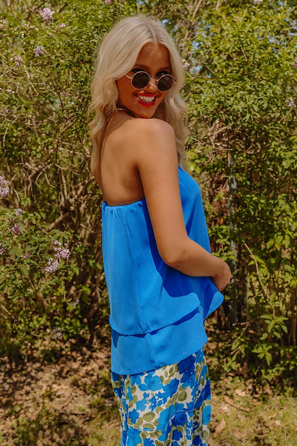 Meant To Wow Shift Top In Royal Blue - Image 5