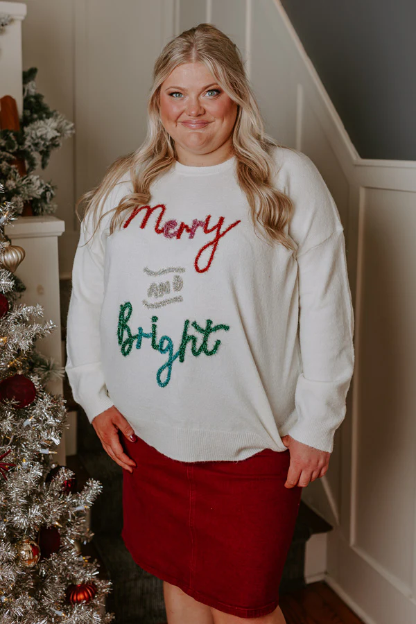 Merry And Bright Tinsel Sweater Curves - Image 5