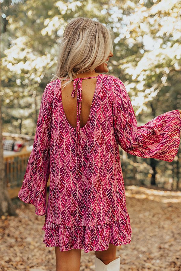 Misty Starlight Shift Dress In Violet - Image 7