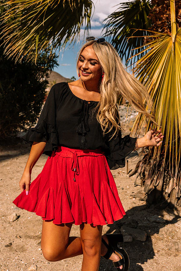 Moonlit Cabana Shift Top In Black - Image 5