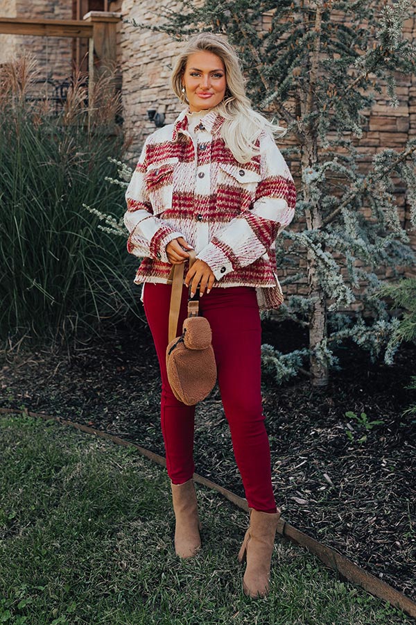 Mulled Wine Plaid Jacket - Image 7