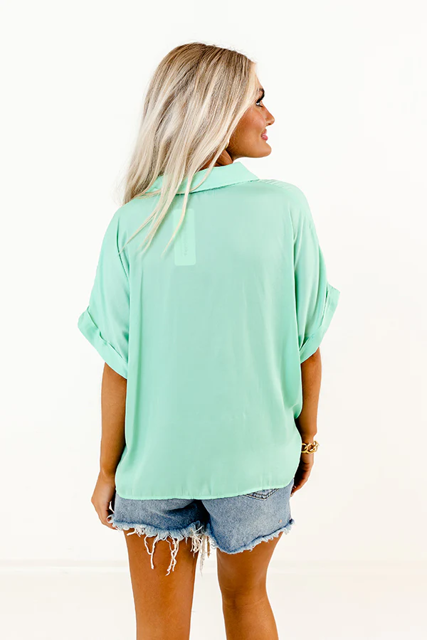 Name Of The Game Shift Top In Seaglass - Image 3