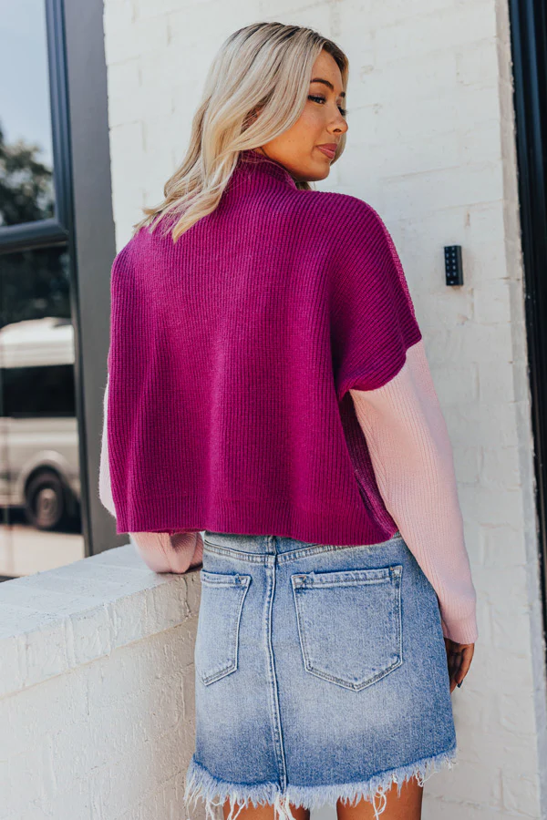 Nantucket Chill Knit Sweater in Orchid - Image 2