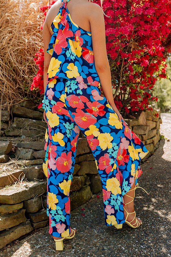 Neon Lights High Waist Floral Pants - Image 7
