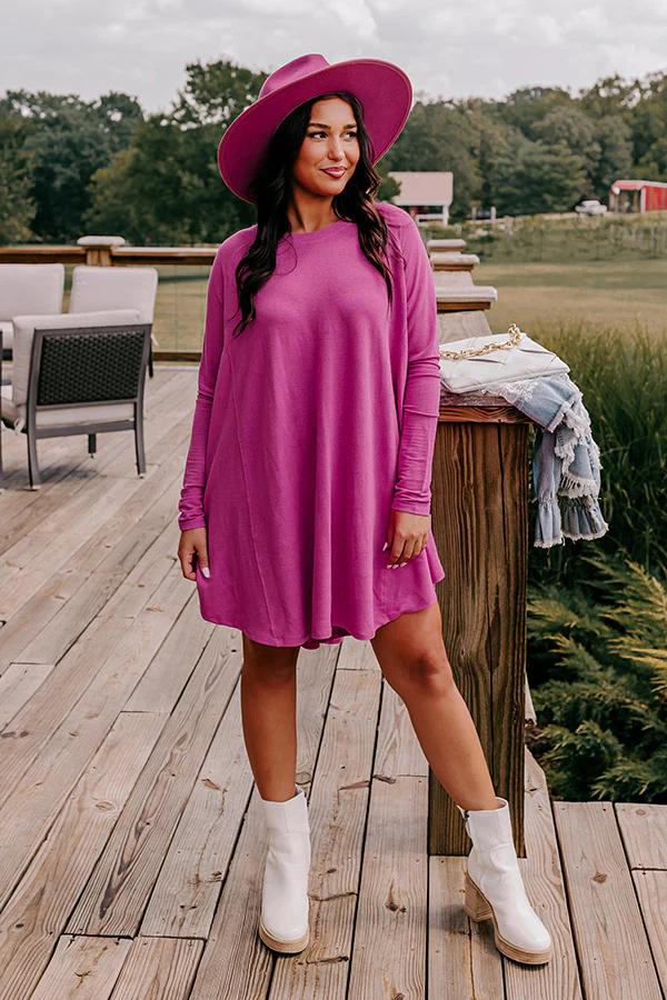 New Chapter Tunic Dress In Pink - Image 5