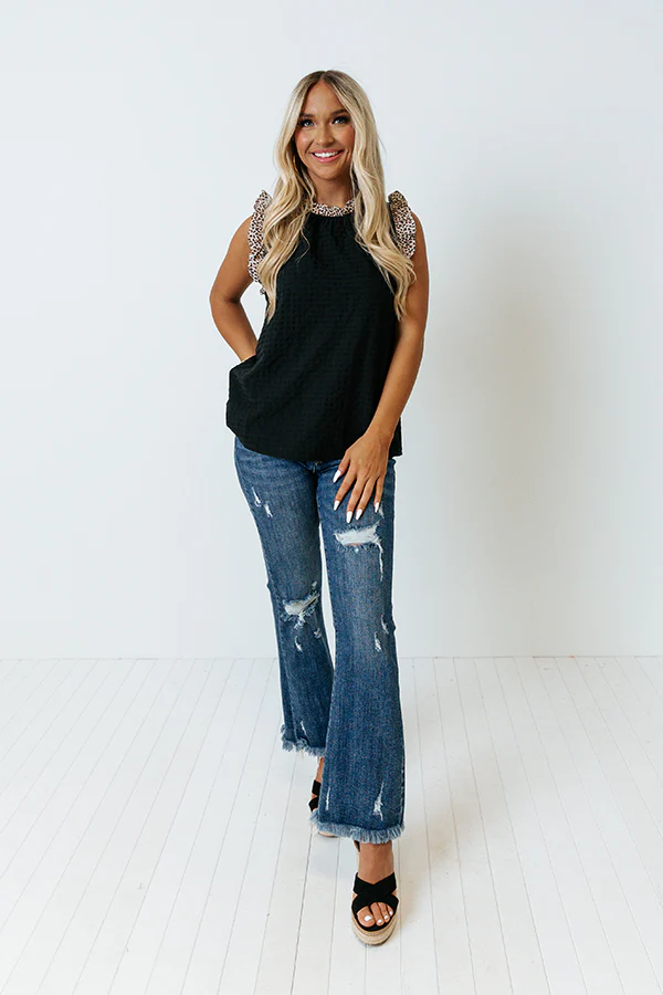 New Timezone Shift Top In Black - Image 2