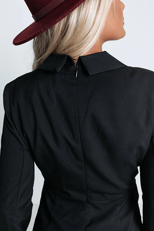 On The Blog Romper In Black - Image 3