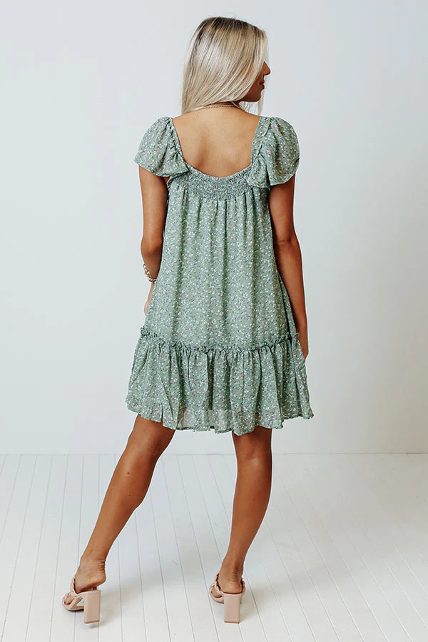 Parade Pretty Shift Dress In Sage - Image 4