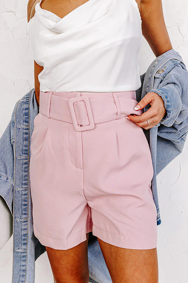 Pastries In Paris High Waist Shorts - Image 8
