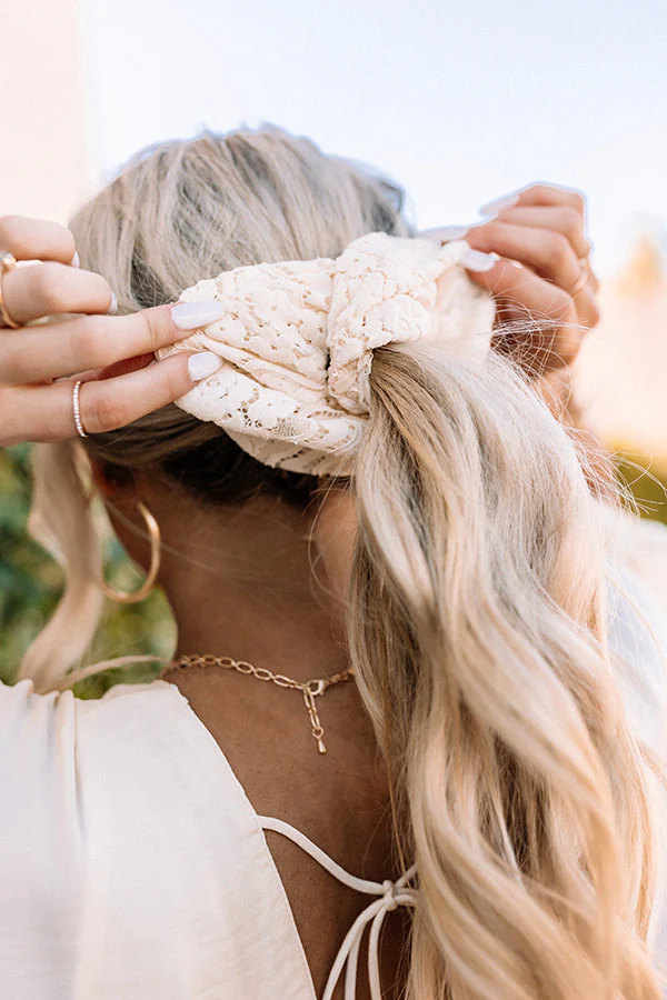 Picnic Please Lace Scrunchie - Image 6