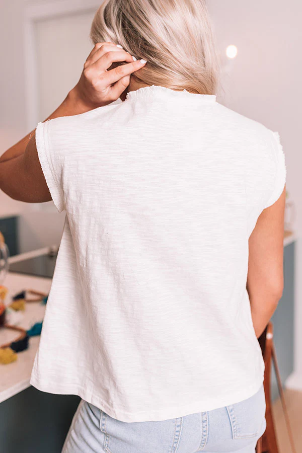 Pina Colada Kisses Embroidered Top - Image 7