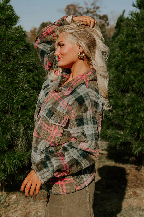 Plush Comfort Plaid Jacket - Image 3
