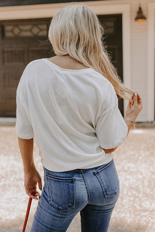 Popular Opinion Shift Tee In Ivory - Image 2