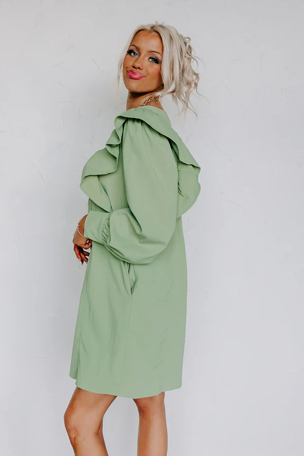 Porch Swing Sips Dress In Pear - Image 3