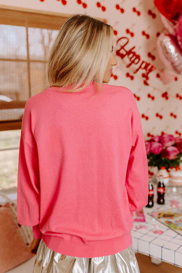 Pretty Little Bows Sequin Sweater Top - Image 5