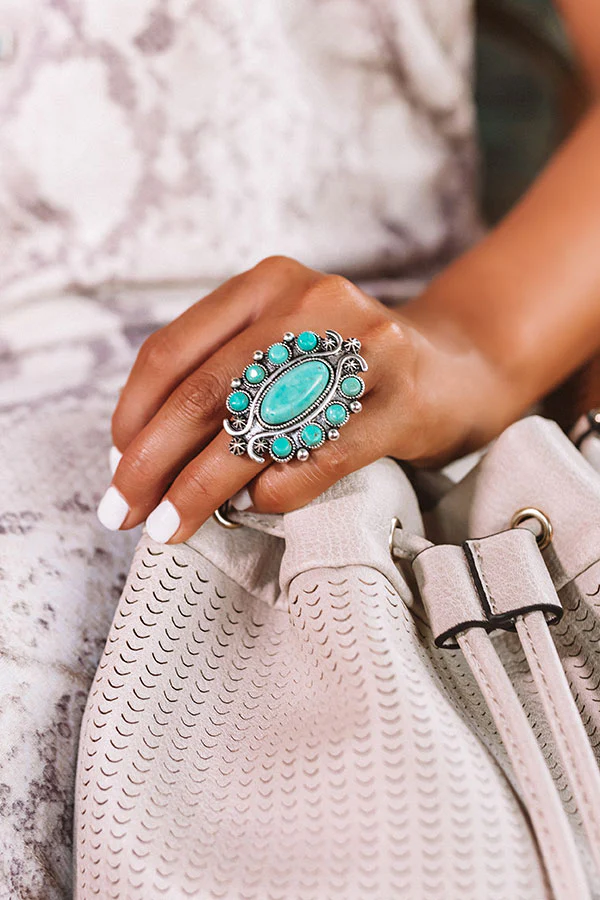 Pretty Prediction Turquoise Ring - Image 5