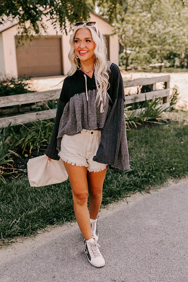 Pumpkin Spice Feels Knit Sweater in Black - Image 2
