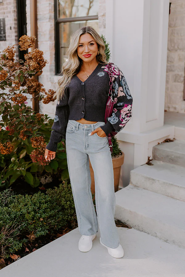 Punctual And Perfect Crop Cardigan - Image 2