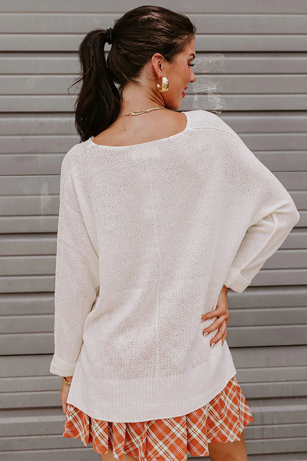 Reaching For Something Knit Sweater In Ivory - Image 7