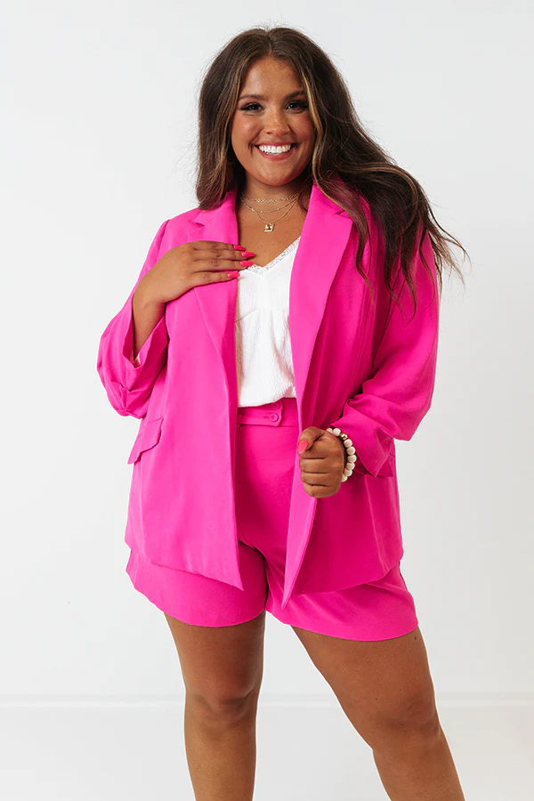 Ready To Remix Blazer In Hot Pink Curves - Image 5