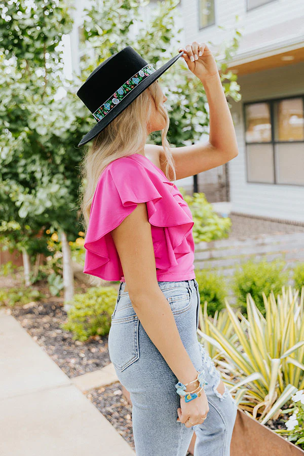 Renowned Love Shift Top In Fuchsia - Image 8