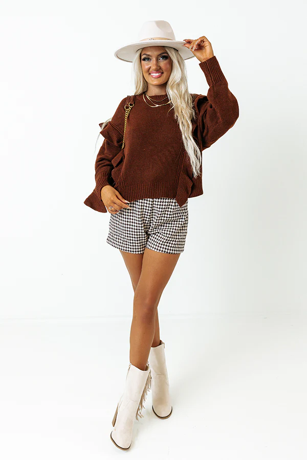 Retreat To The Mountains Sweater In Brown - Image 5