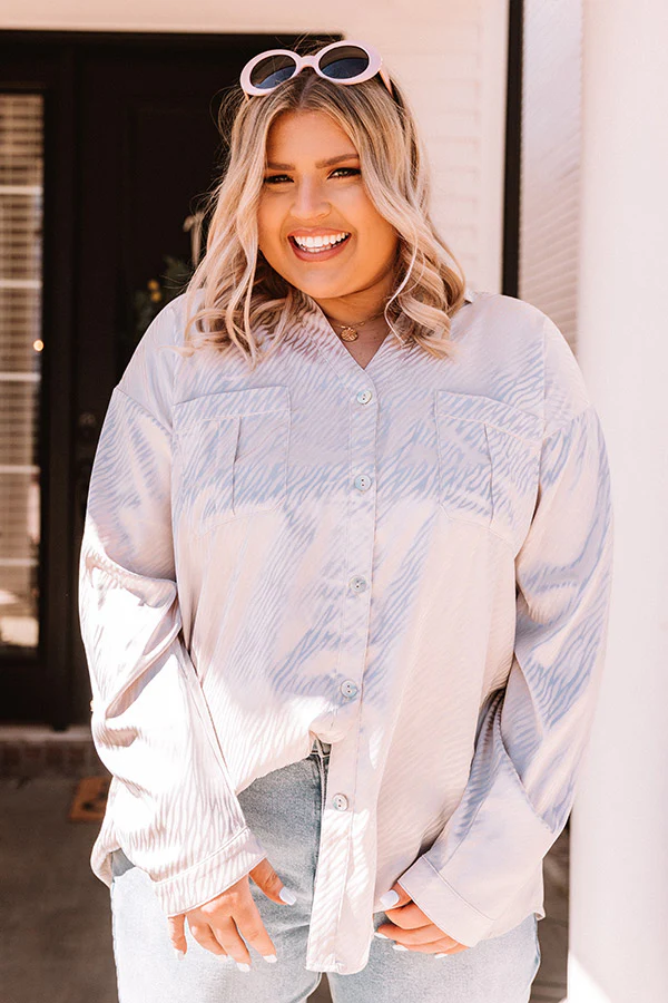 Rise To The Top Button Up Top Curves - Image 6