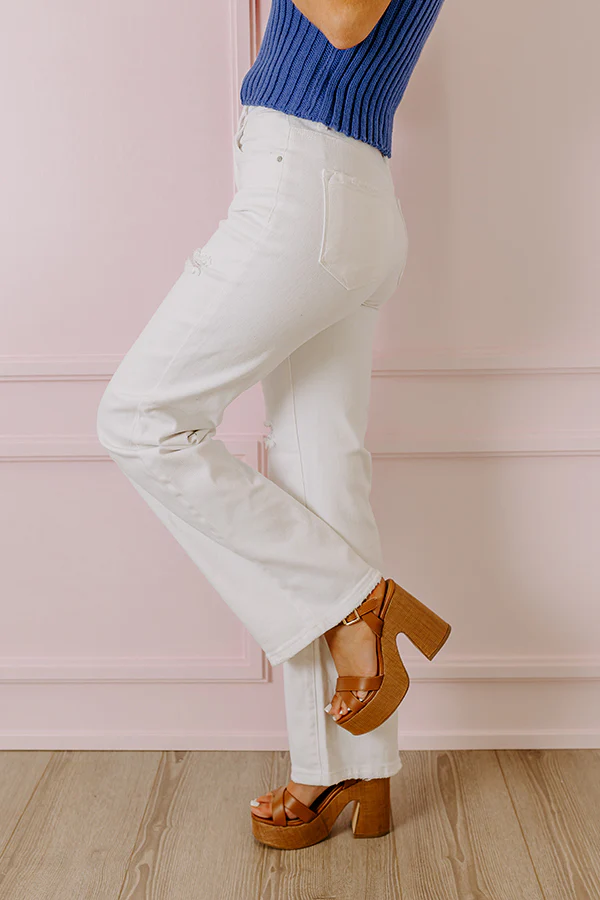 Risen The April High Waist Distressed Jean - Image 5
