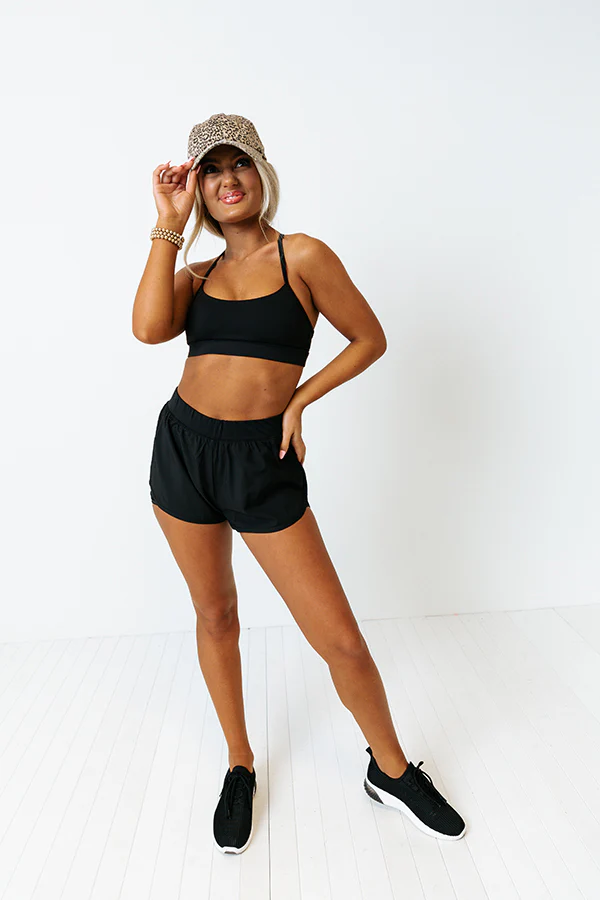 Running After You Shorts In Black - Image 2