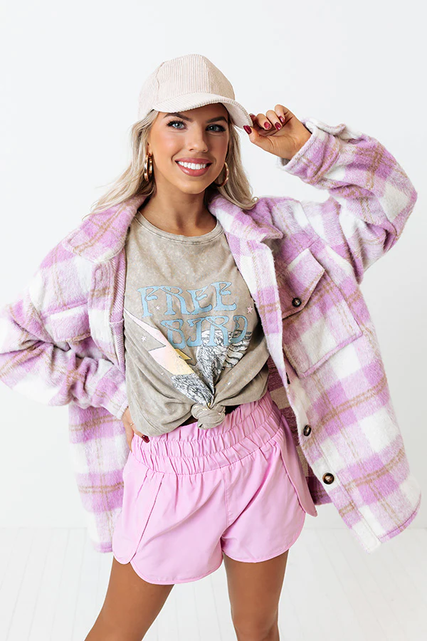 Running Laps High Waist Shorts In Light Pink - Image 6