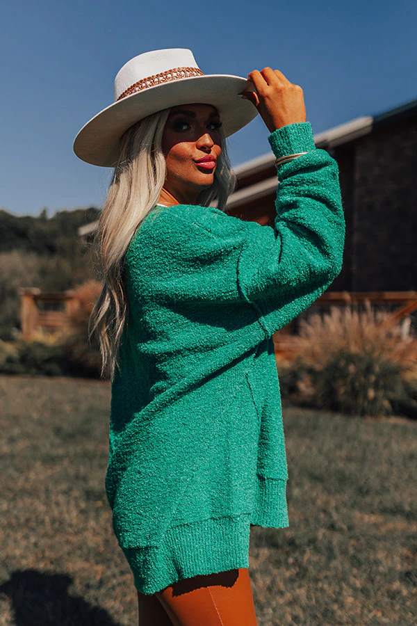 Rushing Winds Oversized Knit Sweater In Green - Image 5