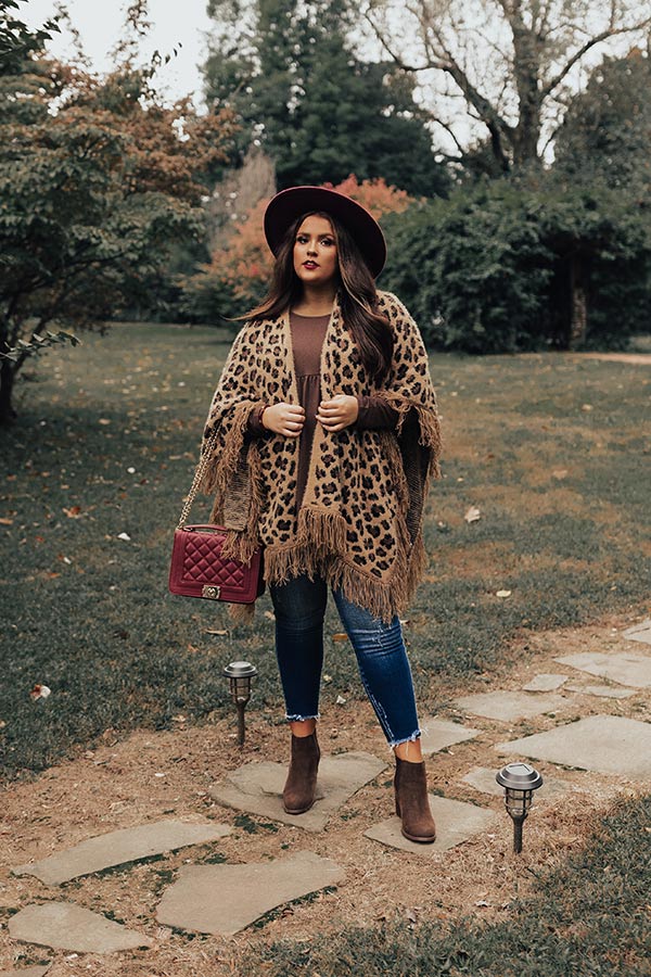 Salted Caramel Latte Poncho Curves - Image 2