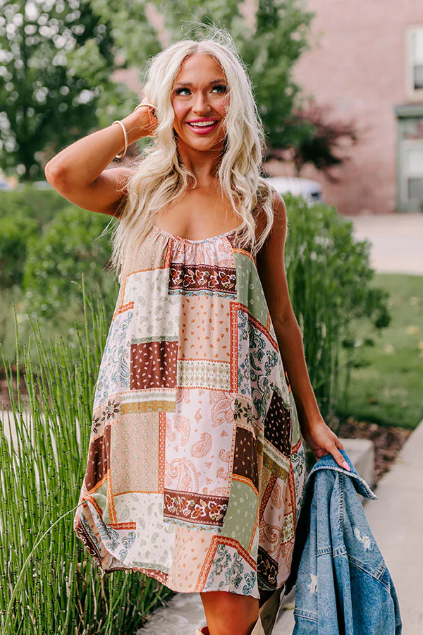 Salty Breeze Babe Shift Dress In Iced Latte - Image 6
