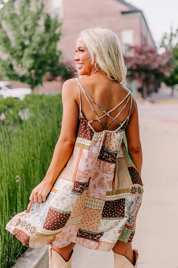 Salty Breeze Babe Shift Dress In Iced Latte - Image 7
