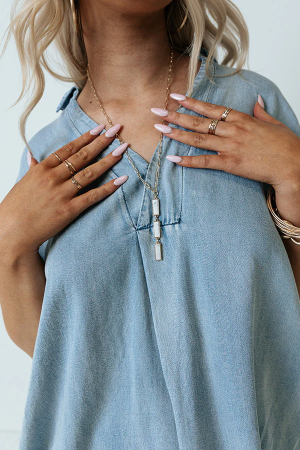 Saturday Brunch Lariat Necklace - Image 2