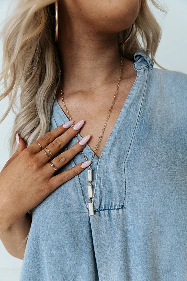 Saturday Brunch Lariat Necklace - Image 3