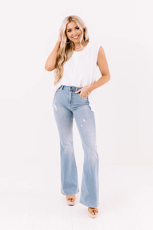 Sea Seeker Shift Top In White - Image 4