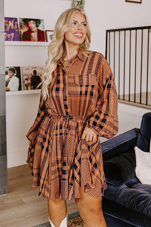 Seasonal Shift Plaid Dress Curves - Image 3