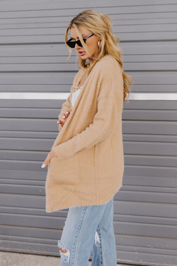 Seasonal Snuggles Eyelash Knit Cardigan - Image 2