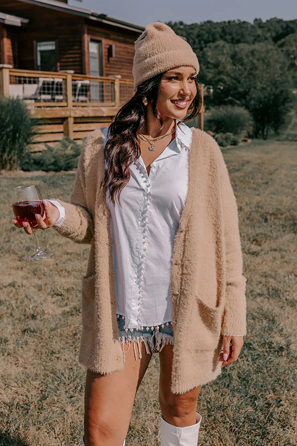 Seasonal Snuggles Eyelash Knit Cardigan - Image 8