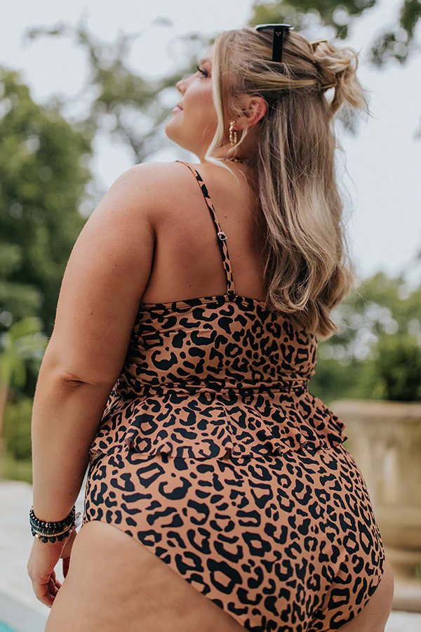 Secret Beach Reversible Bikini Bottoms in Leopard Print Curves - Image 2