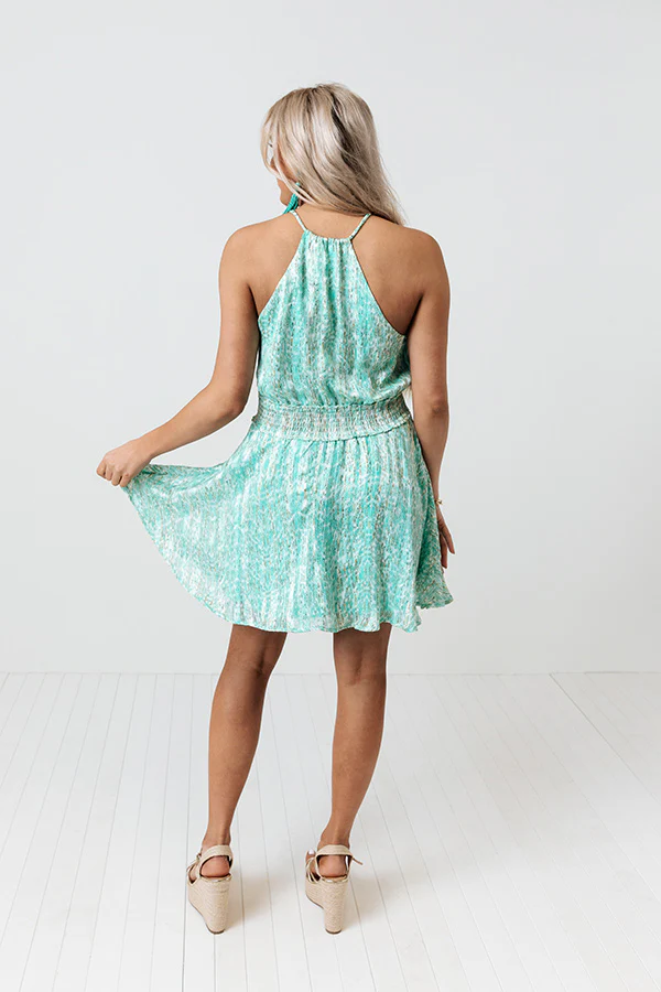 See Me Sway Dress In Aqua - Image 4