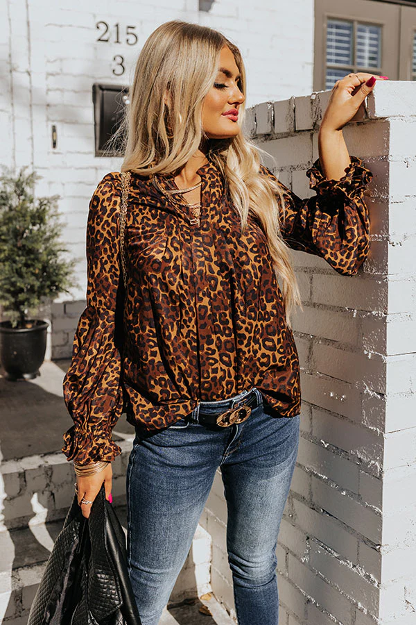 Simply Flourishing Leopard Shift Top - Image 13