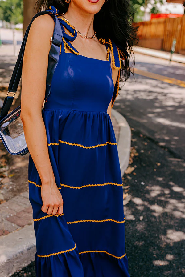 Simply Glowing Midi in Navy - Image 2