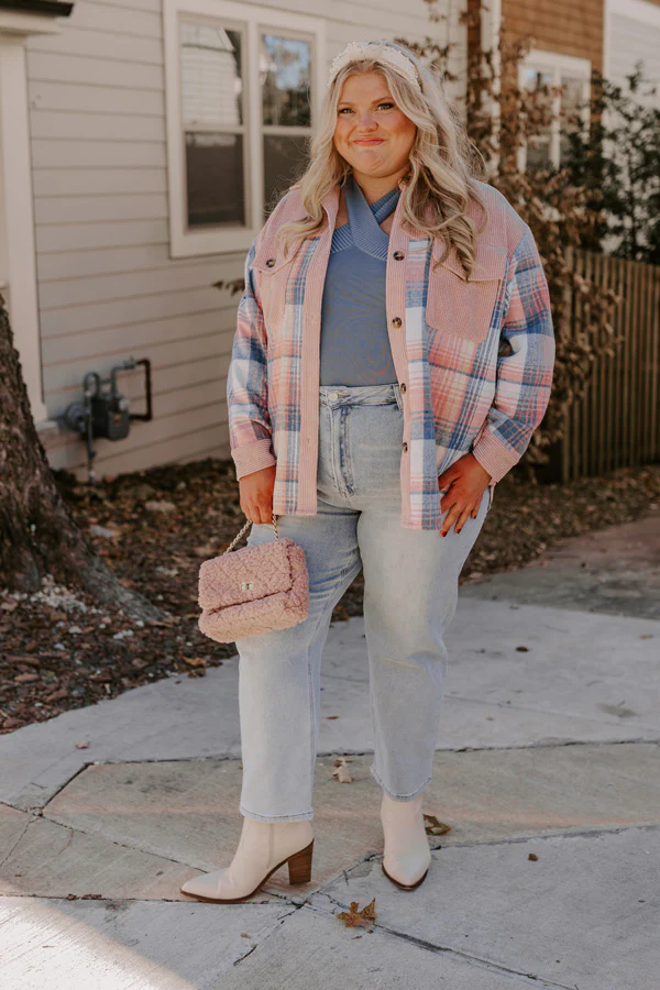 So Plaid You're Mine Jacket Curves - Image 5