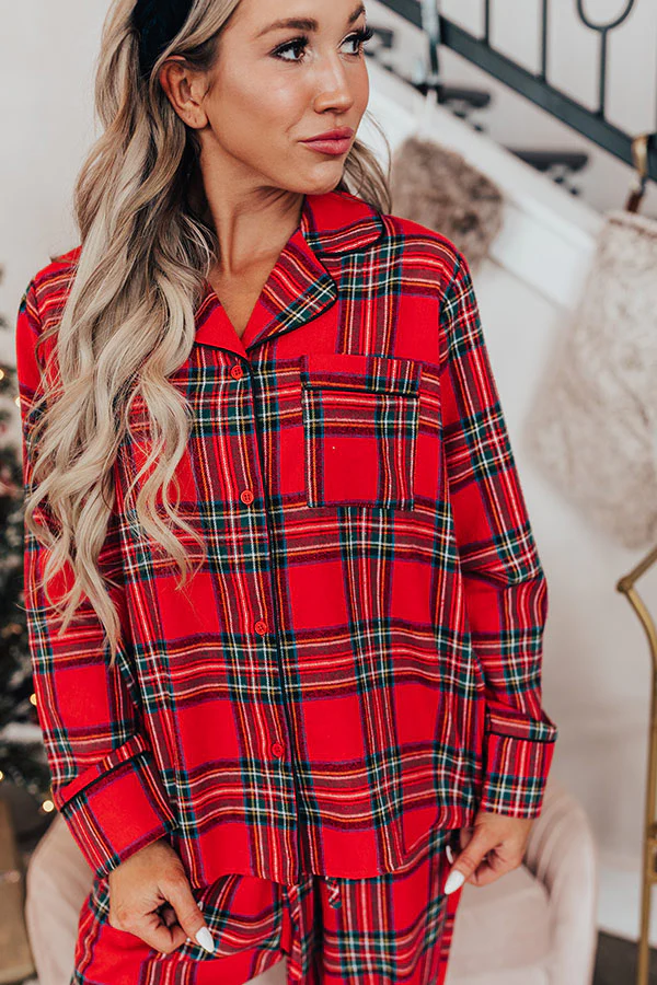 Soothing Siesta Flannel Pajama Top - Image 5