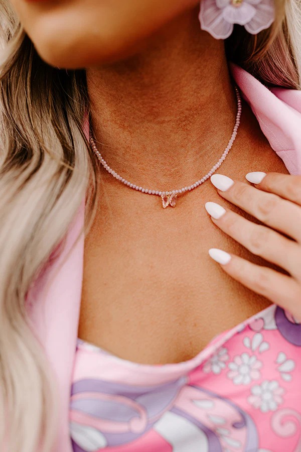 Soundtrack To The Summer Necklace In Lavender - Image 4